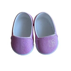 AMERICAN GIRL Truly Me Pink Sparkle Doll Slip On Sneakers Shoes AG